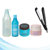 Corioliss C-Extreme Black pegla za kosu + Cocochoco Clarifying šampon 1000 ml + Cocochoco Boto-x 500 ml + Cocochoco Ceramide šampon za volumen bez sulfata 500 ml + Cocochoco Kašmir maska 500 ml