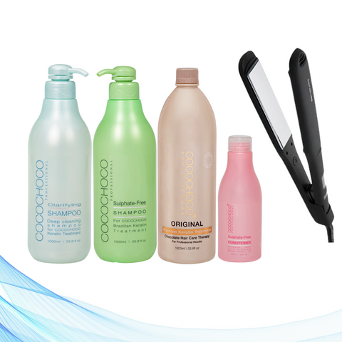 Corioliss C-Extreme Black pegla za kosu + Cocochoco Clarifying šampon 1000 ml + Cocochoco Original 1000 ml + Šampon bez sulfata 1000 ml + Regenerator bez sulfata 400 ml