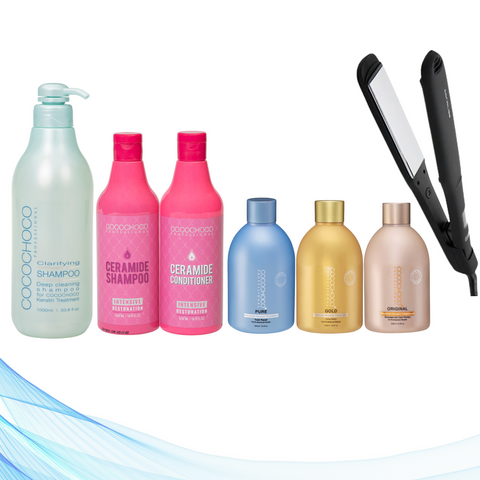 Corioliss C-Extreme Black pegla za kosu + Cocochoco Clarifying 1000 ml +sva tri Cocochoco keratinska tretmana 250 ml + Ceramide šampon i regenerator za intenzivnu obnovu bez sulfata 500 ml