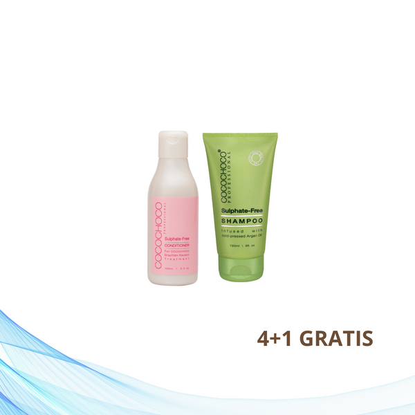 4+1 GRATIS Cocochoco šampon bez sulfata 150 ml i regenerator bez sulfata 150 ml po izboru