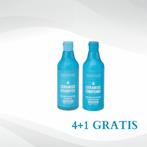 4+1 GRATIS Ceramide šampon bez sulfata za volumen + Ceramide regenerator za volumen kose bez sulfata 500 ml po izboru